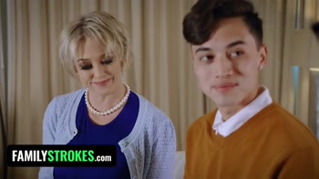 FamilyStrokes - Desperate Stepmom Dee Williams With Massive Jugs Begs Her Stepson To Impregnate Her