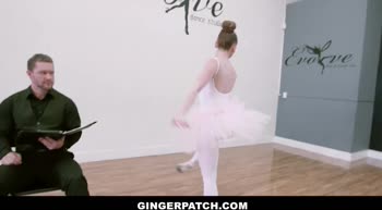 Athena Rayne's Redhead Ballerina Takes on a Hung Giant