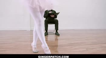 Athena Rayne's Redhead Ballerina Takes on a Hung Giant