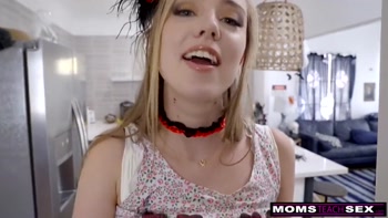 MTS - Big Dick Trick Or Treat For Step Mom And Step Sis