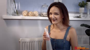 Olivia's Anal Bliss: Teen (18+) Cutie Swallows Hard Cock