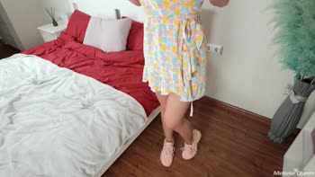 Melanie Queen's Seductive Plea: Rough Fuck & Cum on Her Fit Ass