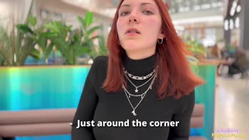Liky's Cheating Fling: Redhead's Wild Public Toilet Tryst