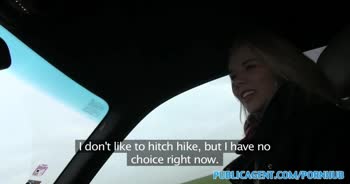Blonde Teen (18+) Hitchhiker's Wild Ride: Picked Up and Fucked