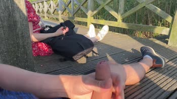 AlexSanderOfficial - Alex's Unexpected Public Show: Teen (18+) Shy Girl Joins in