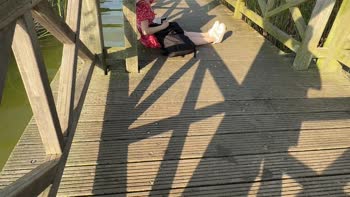 AlexSanderOfficial - Alex's Unexpected Public Show: Teen (18+) Shy Girl Joins in