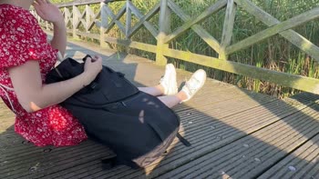 AlexSanderOfficial - Alex's Unexpected Public Show: Teen (18+) Shy Girl Joins in