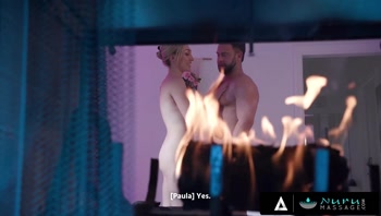NURU MASSAGE - Lily LaBeau Welcomes Trucker Husband With Steamy Shower And Oily Fuck