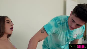 Penelope Kay's Stepsister Seduction: Big Ass Brunette Craves Stepbro's Cock