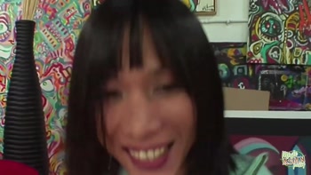 Tattooed Asian Temptress in Reverse Cowgirl Delight