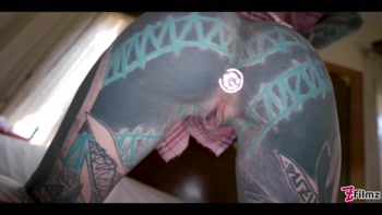 Nerdy Tattoo Teen (18+) In Glasses Pov Rough Anal Fuck