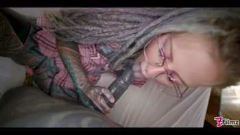 Nerdy Tattoo Teen (18+) In Glasses Pov Rough Anal Fuck