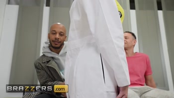 Tiffany Watson's Thirsty Blonde Pussy Treated By Two Hung Patients