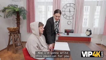 VIP4K. Teacher's Pussy is the best way to learn