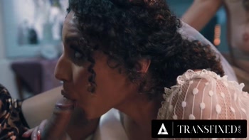 TRANSFIXED - Zariah Aura and Gray Perrier Trick Blindfolded Bride Into 3-WAY At Bachelorette Party!