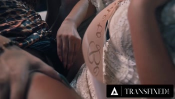 TRANSFIXED - Zariah Aura and Gray Perrier Trick Blindfolded Bride Into 3-WAY At Bachelorette Party!