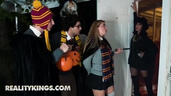 REALITY KINGS - Sloan Harper’s Witch Costume Comes Off For Some Steamy Girl-On-Girl Action With Tabatha Jordan
