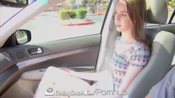 Abi Grace's Amateur Casting Couch Debut: Tiny Tits, Big Pleasures