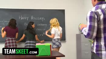 Sierra Day Teaches Classmate a Lesson in Naughty Holidays