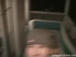 Blonde Coed Teen (18+)'s Wild College Party Fling