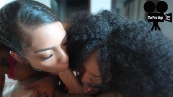 The Porn Vlogs: Tiny Ebony Teen (18+)'s Unexpected Threesome Adventure