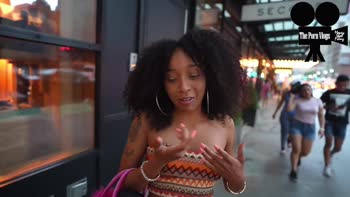 The Porn Vlogs: Tiny Ebony Teen (18+)'s Unexpected Threesome Adventure