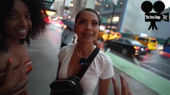 The Porn Vlogs: Tiny Ebony Teen (18+)'s Unexpected Threesome Adventure