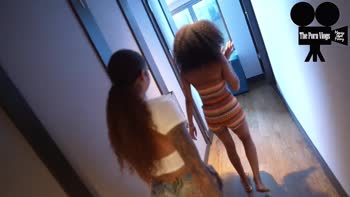 The Porn Vlogs: Tiny Ebony Teen (18+)'s Unexpected Threesome Adventure