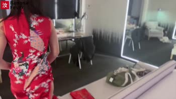 Elle Lee's Lunar New Year Seduction: A Hot Korean ABG's Gift from Her Chinese Fan