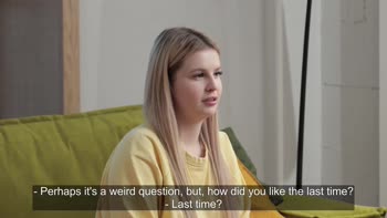 Liza's Innocent Debut: Russian Chubby Blonde Loses Virginity
