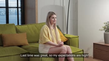 Liza's Innocent Debut: Russian Chubby Blonde Loses Virginity