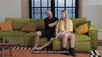 Liza's Innocent Debut: Russian Chubby Blonde Loses Virginity
