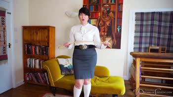 Exposing Your Panty Obsession: A British Headmistress's Caning Delight