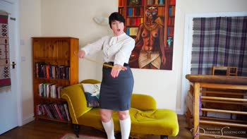 Exposing Your Panty Obsession: A British Headmistress's Caning Delight