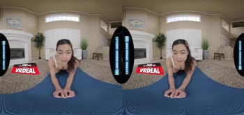 Brianna Arson's Yoga Flexibility Test in Hardcore VR POV