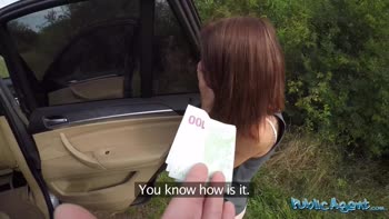 Petite Teen (18+) Hitchhiker Cheats On Boyfriend in Public