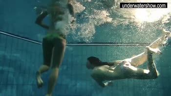Andrea and Monica's Bikini Babes Underwater Seduction
