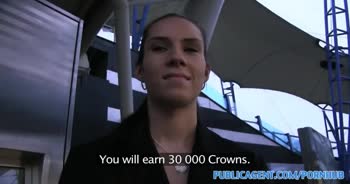 I Cum on Her Tits in a Public Abandoned Garage POV