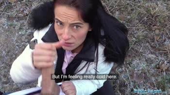 Public Agent Multiple Orgasms as Tight Wet Warm Pussy Drains Agents Balls