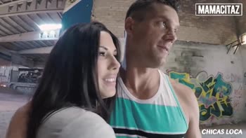 Alexa Tomas & Apolonia Lapiedra: Sizzling Latina Threesome in Public