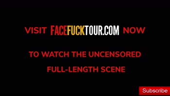 Gorgeous blonde has no gag reflex when thrusted a huge cock in her mouth