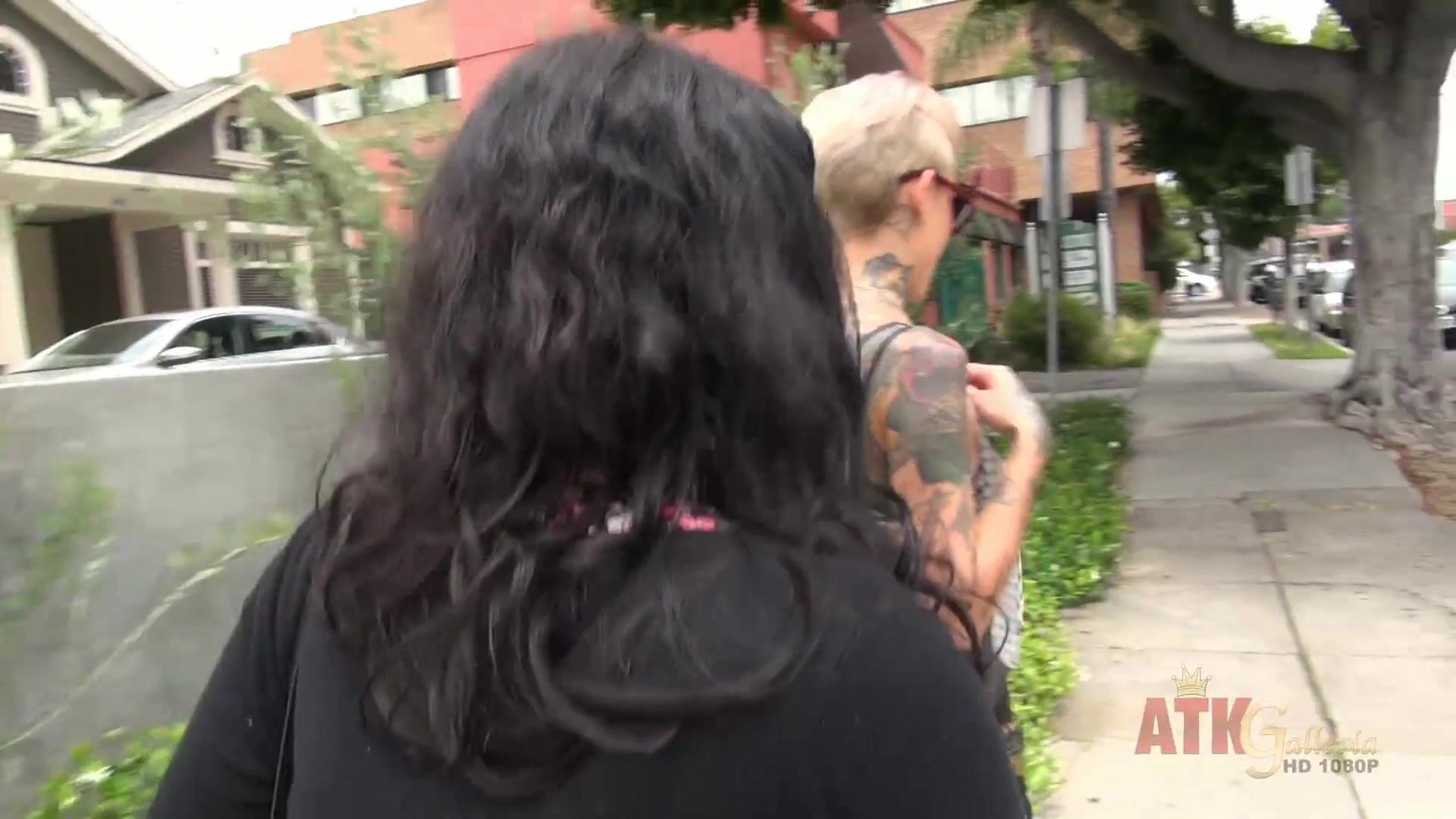 Kate Wolf Grabs a Bite to Eat then Masturbates lside
