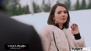 TUSHY Anal Obsessed Beauty Eve Sweet Seduces Clemence Audiard And Her Boyfriend At The Chalet