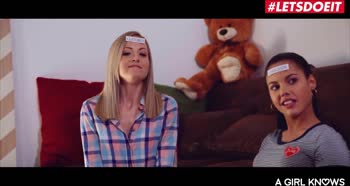AGirlKnows - Apolonia Lapiedra, Katana And Sicilia Intense Spanish Lesbian Threesome - LETSDOEIT