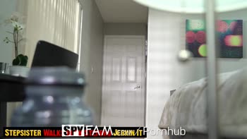 SPYFAM Stepsis Walks In On Stepbro Jerking Off