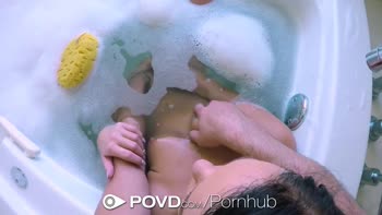 POVD Beautiful Megan Rain shows off fucking skills with facial explosion