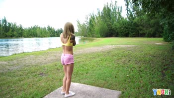 Roxy Ryder's Skinny Teen (18+) Seduction in the Outdoors