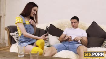 Stepbrother's Bet Pays Off in Steamy Redhead Rendezvous