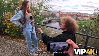 VIP4K. Roksolana Mir Cheats on her Fiance for Money