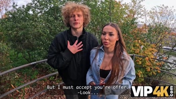 VIP4K. Roksolana Mir Cheats on her Fiance for Money